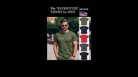 “PATRIOTIZE” Patriotic Tshirt for Men at MAKE AMERICA GLAM AGAIN shop Exclusively Only on Etsy