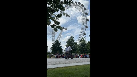 London Eye on a summer day