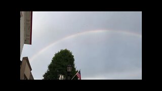 Rainbow On Main Street In My Town