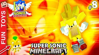 Sonic no Minecraft #08 🌕 Veja como ficou o SUPER SONIC! E achamos um MINI-TAILS - Português - PT-BR