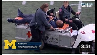 Michigan coach Mike Hart - Suddenly collapses on the sideline