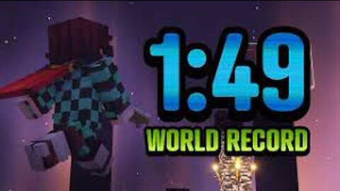 Minecraft in 1:49 Minute ( New World Record )