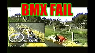 BMX Fail Guy Breaks BMX Bike In Half Frame Smashed In Two