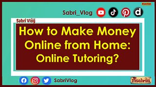 How to Make Money Online from Home: Online Tutoring?