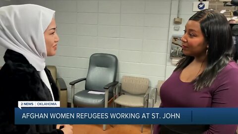 Afghan Women Refugees Working at St. John