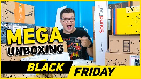 MEGA UNBOXING dos PRODUTOS QUE COMPREI NA BLACKFRIDAY DESSE ANO!