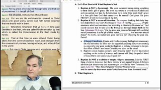 Lesson 3a - Believer's Baptism