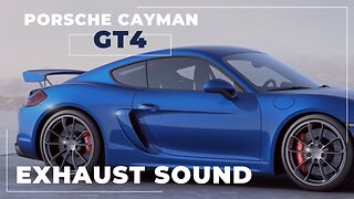 PORSCHE CAYMAN GT4 COLD START + EXHAUST!