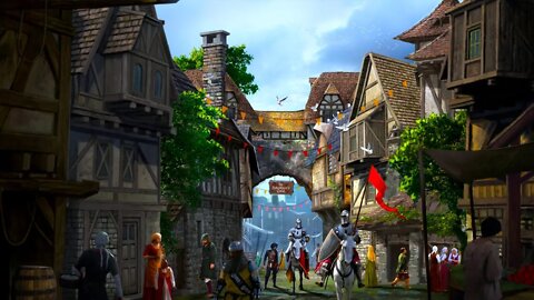 Relaxing Medieval Village Music for Writing Stories - Blackstone Village ★623