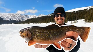 Late Season Ice Fishing in the Indian Peaks Wilderness of Colorado