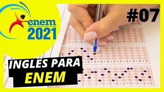 INGLÊS NO ENEM| COMO INTERPRETAR TEXTOS | INGLÊS PARA ENEM| CURSO DE INGLÊS ENEM 2021|LEITURA GUIADA