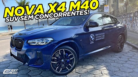 NOVA BMW X4 M40I 2022 NÃO DÁ CHANCE PARA CONCORRÊNCIA! 387 CAVALOS E 0-100 KM/H EM 4,5 SEGUNDOS!