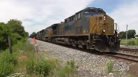 CSX C664 Loaded Coal Train from Sterling, Ohio June 25, 2022