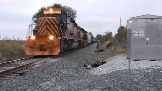 Wheeling & Lake Erie Mixed Fright Train from Lodi, Ohio October 17, 2023