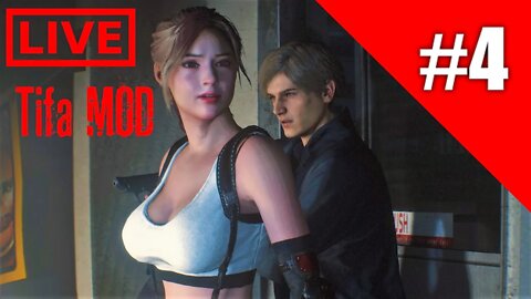 🔴 LIVE - Resident Evil 2 Remake | Tifa Lockhart MOD | Claire Redfield 2nd RUN - Part 4