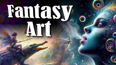 Fantasy Art Surrealism Mix - Psychedelic Visuals With Relaxing Music