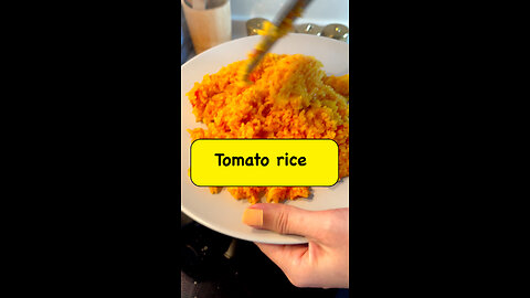 Tomato rice is a quick and easy meal to prepar