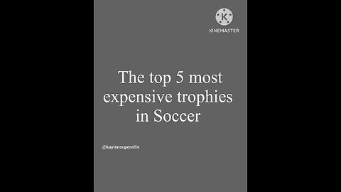The top 5 most expensive trophies in soccer