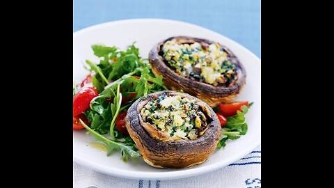 Roasted & Stuffed Mushrooms