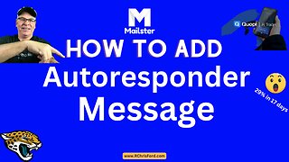 Mailster Wordpress Plugin - How to Add an Autoresponder Message