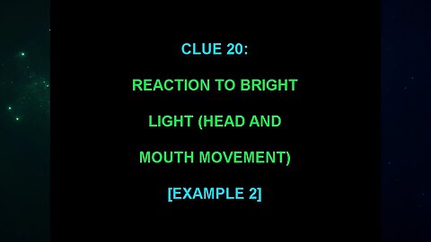 Clue 20 (The "Alien Interview" Video Analysis 2013/2014/2015)