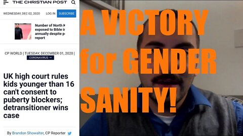 A Victory for Gender Sanity!
