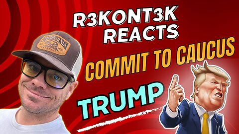 📺R3K Reacts | Trump's Commit to Caucus in Coralville, Iowa - 12/13/23 | Lesssgo!