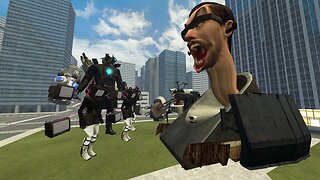 NEW UPGRADED TITAN CAMERAMAN AND TV WOMAN BOSS VS ALL SKIBIDI TOILET ARMY in Garry's Mod!