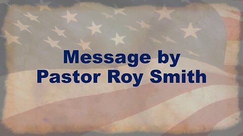 Is it Right to Judge, Pastor Roy Smith, 07-09-2023