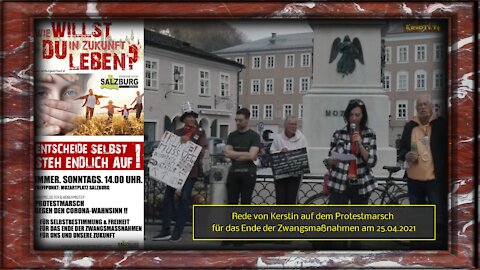 Rede von Kerstin auf dem Protestmarsch für das Ende der Zwangsmaßnahmen am 25.04.2021