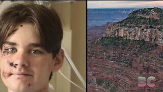 Boy survives Grand Canyon fall after dodging photo