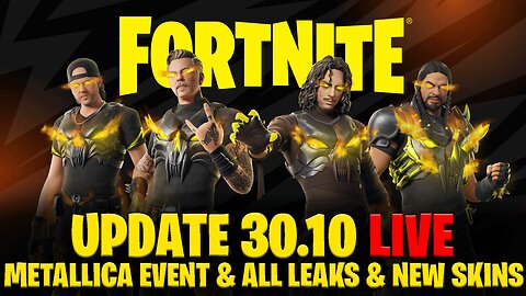 Fortnite 30.10 Update Gameplay All Leaks & New Cosmetics | HUGE Metallica Fortnite Event Update