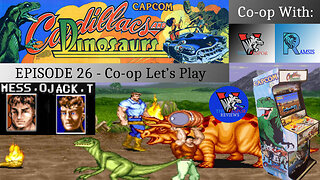 Retro Arcade Gameplay | Cadillacs and Dinosaurs - Arcade - Let's Play - | Mess and Jack |