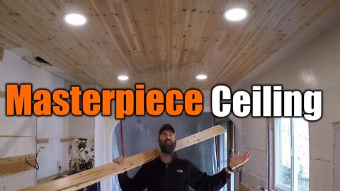 Masterpiece Tongue And Groove Ceiling | Massive Kitchen Reno | THE HANDYMAN |