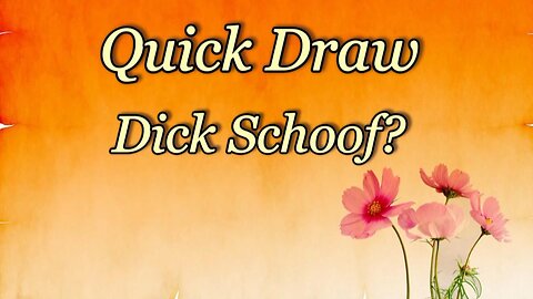 Quick Draw - Dick Schoof - New pm of the Netherlands?