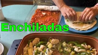Chicken Sweet Pepper Enchiladas (Zucchini Optional) 2020