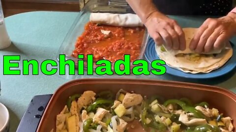 Chicken Sweet Pepper Enchiladas (Zucchini Optional) 2020