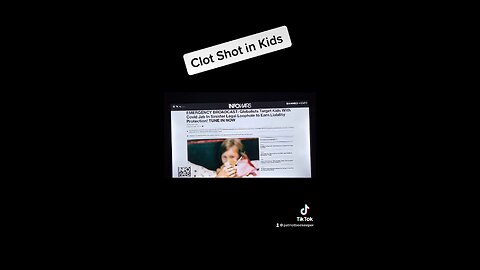 Clot shots and kids.