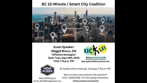 BC 15-Min Smart City Coalition - Guest Speaker Maggie Braun, Sep 19, 2023