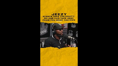 @jeezy Always take the equity. no one can take away from you what you own. 🎥 @bigboysneighborhood