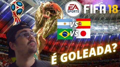 FIFA WORLD CUP 2018 (XBOX ONE) FIFA 18 - GAMEPLAY / Argentina vs Espanha : Brasil vs Japão