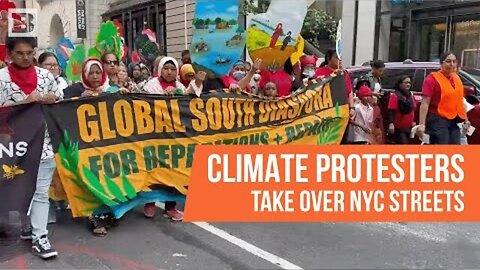 CLIMATE WEEK LAUNCHES WITH NYC MARCH DEMANDING END TO FOSSIL FUELS