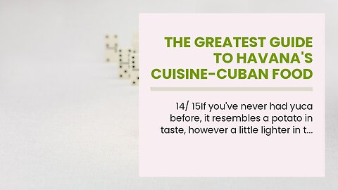 The Greatest Guide To Havana's Cuisine-Cuban Food Saint Louis-Cuban Food Truck