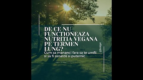 De ce nu functioneaza nutritia vegana si raw-vegana pe termen lung?