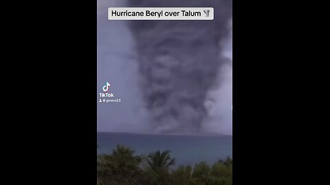 Hurricane Beryl over Talum