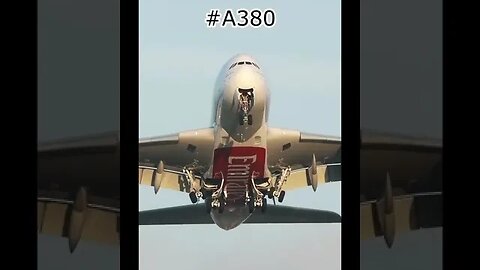 Huge Emirates #A380 Landing Gears Hanging During Takeoff #Aviation #AeroArduino