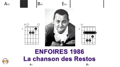 ENFOIRES 1986 - La chanson des Restos - (Chords & Lyrics like a Karaoke) HD