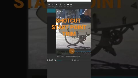 Trim the start of a clip in the preview pane - Shotcut Video Editor #shotcutvideoeditor #shotcut