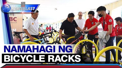 Bicycle racks turnover sa Quezon City, pinangunahan ng MBC at Pilipinas Shell Corp.