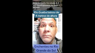 Rio Guaíba baixou de 4 metros